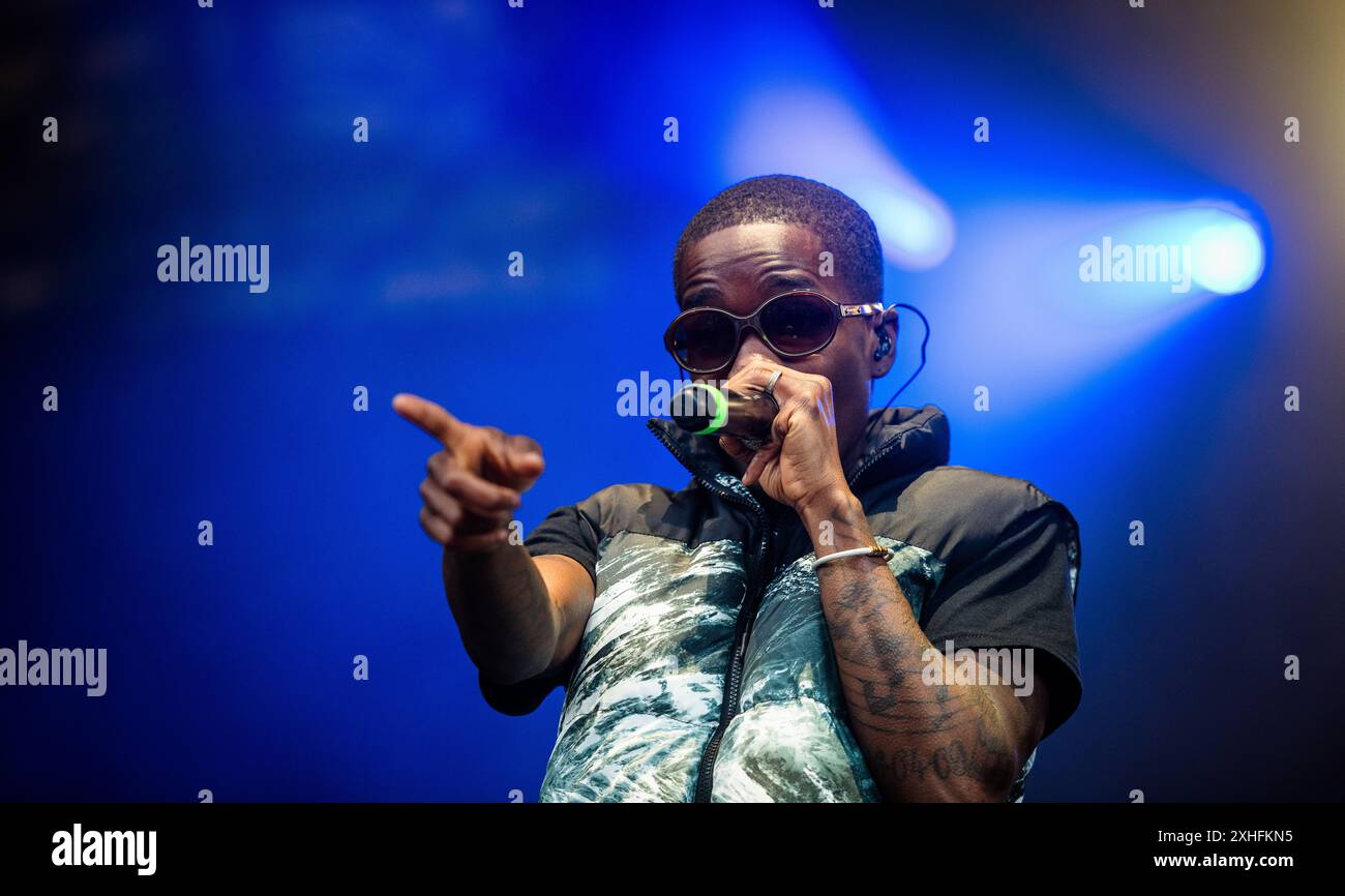 Ghanaian and British rapper Tinchy Stryder performing live on the last ...