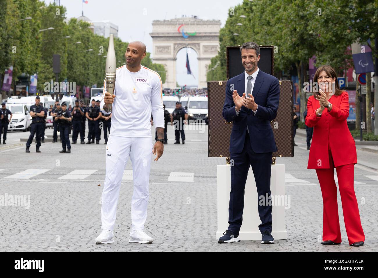 Paris, France. 14th July, 2024. French football Olympics 2024 coach ...