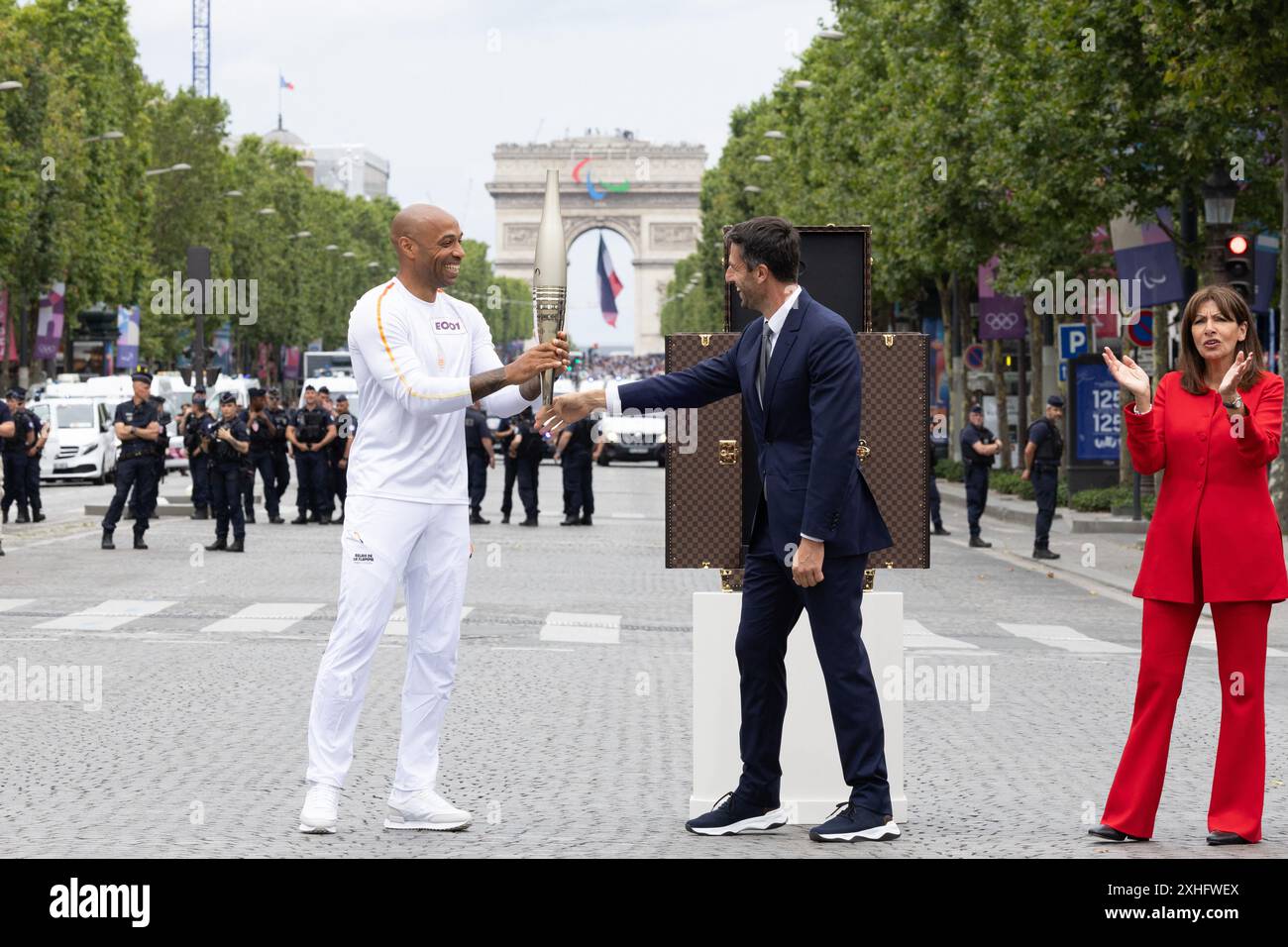 Paris, France. 14th July, 2024. French football Olympics 2024 coach ...