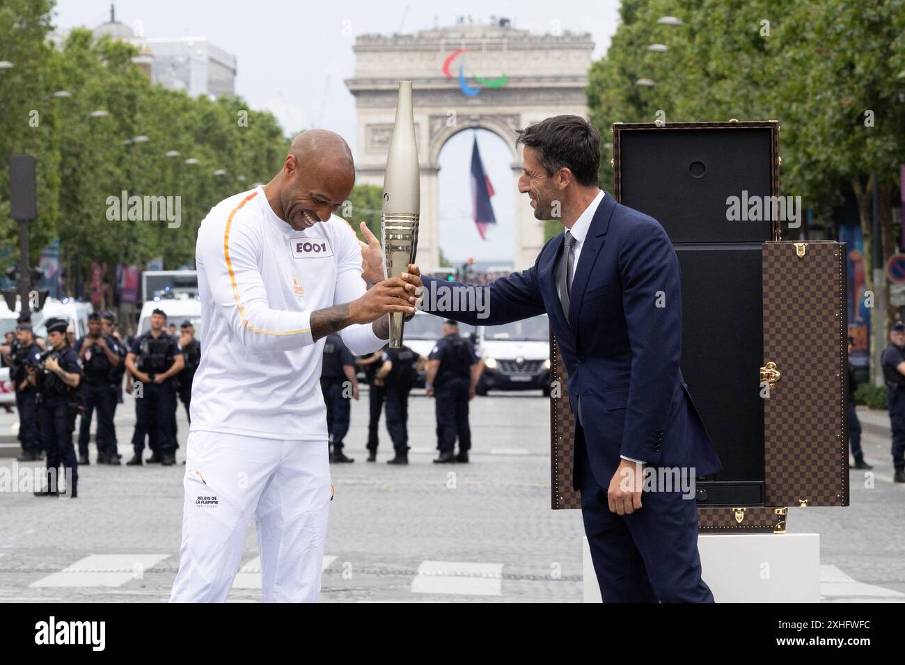 Paris, France. 14th July, 2024. French football Olympics 2024 coach ...
