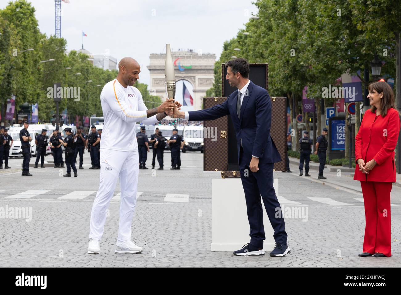 Paris, France. 14th July, 2024. French football Olympics 2024 coach ...