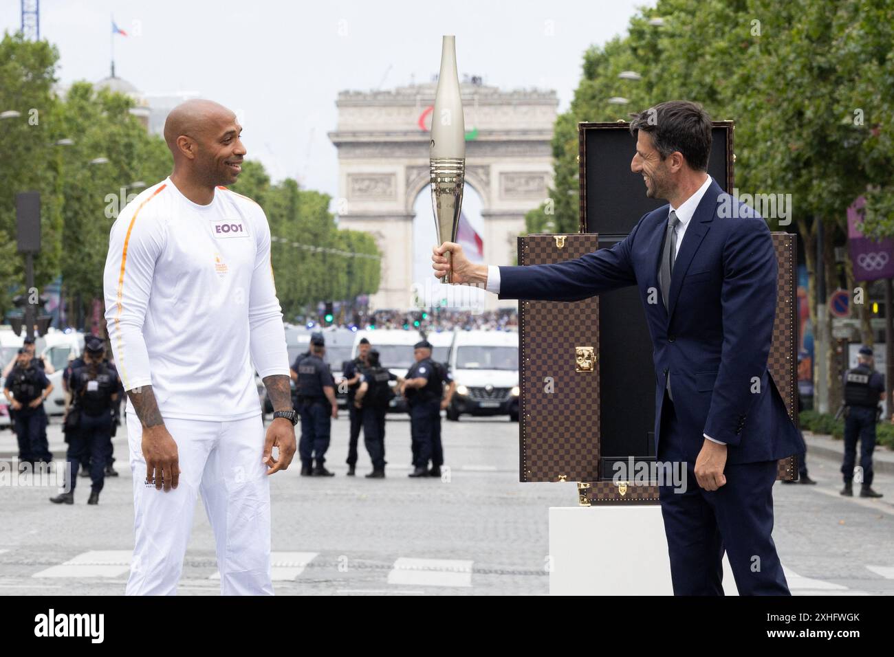 Paris, France. 14th July, 2024. French football Olympics 2024 coach ...