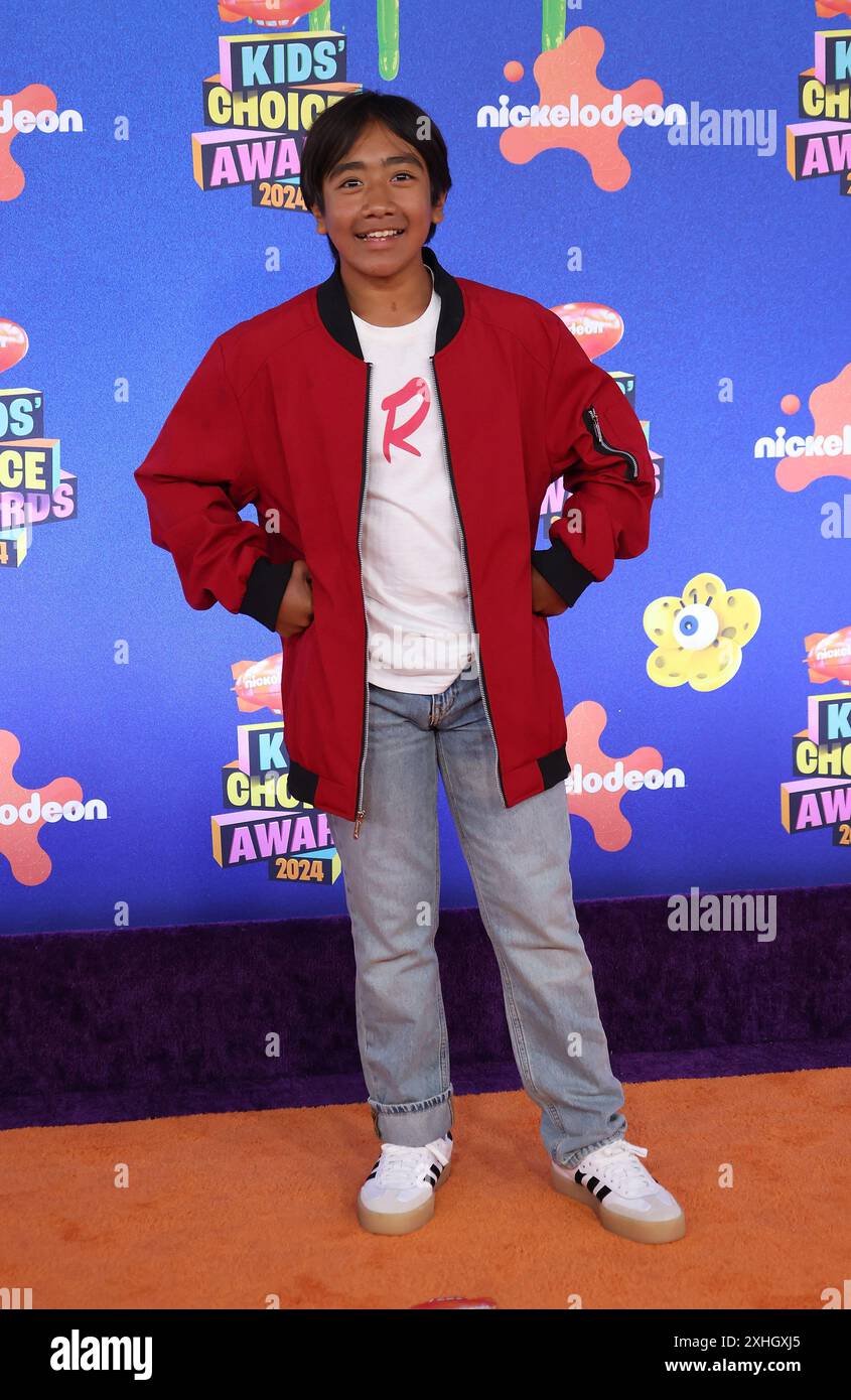 Santa Monica, USA. 14th July, 2024. Ryan Kaji attends Nickelodeon Kids' Choice Awards 2024 at