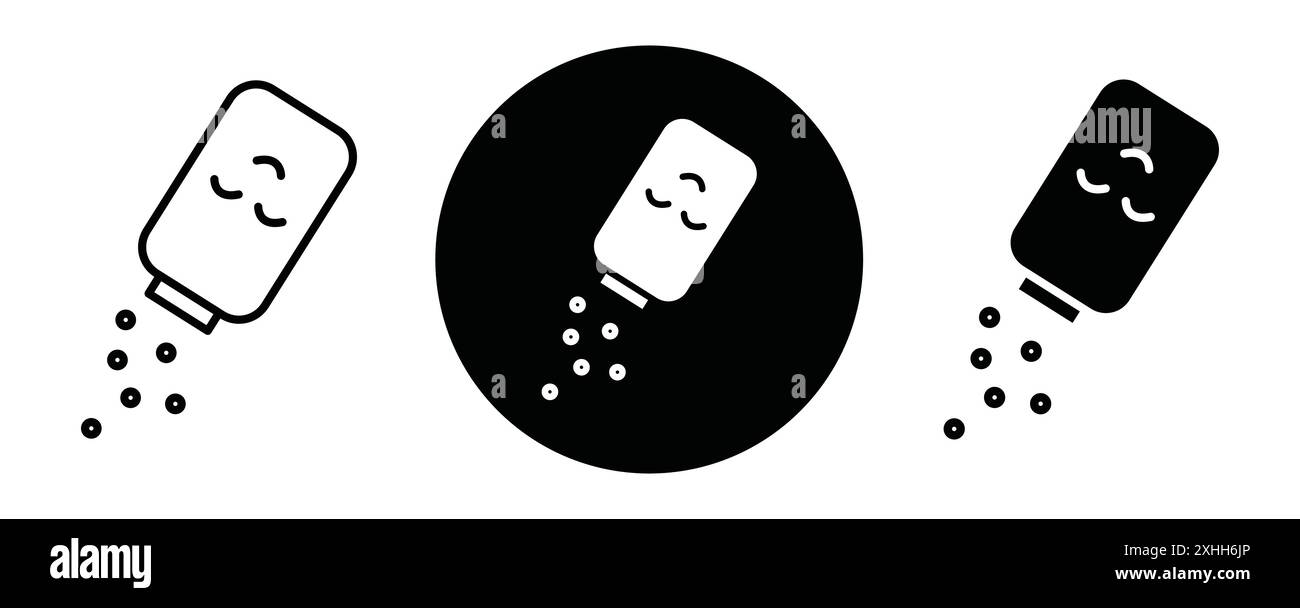 Baby powder icon Black line art vector in black and white outline set ...