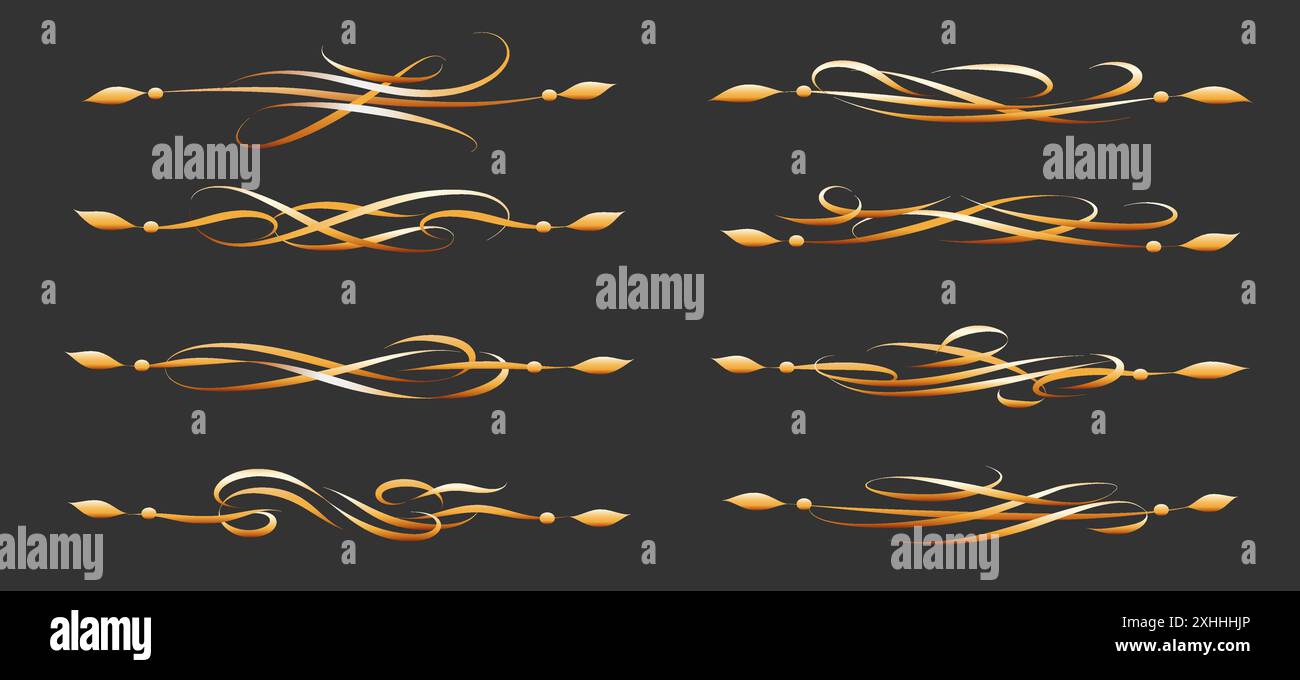 Vintage swirl flourishes divider set Stock Vector Image & Art - Alamy