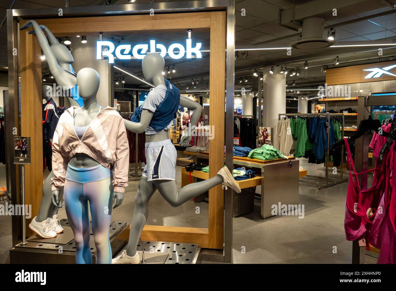 Women s activewear display in Macy s flagship department store at Herald Square New York City USA 2024 Stock Photo Alamy