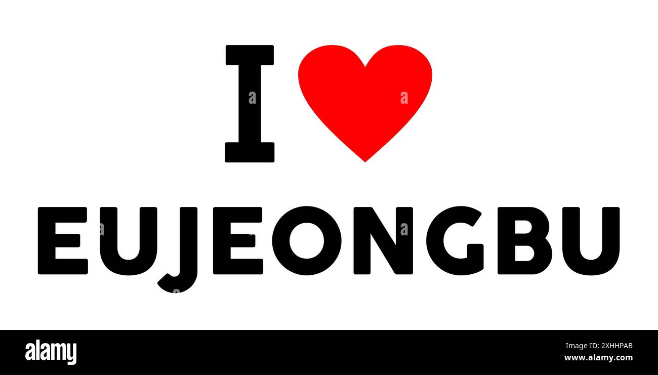 I love korea Cut Out Stock Images & Pictures - Alamy