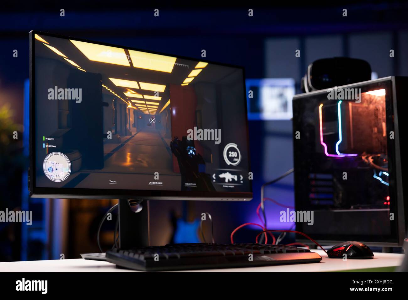 Empty gaming studio rgb led hi-res stock photography and images - Alamy