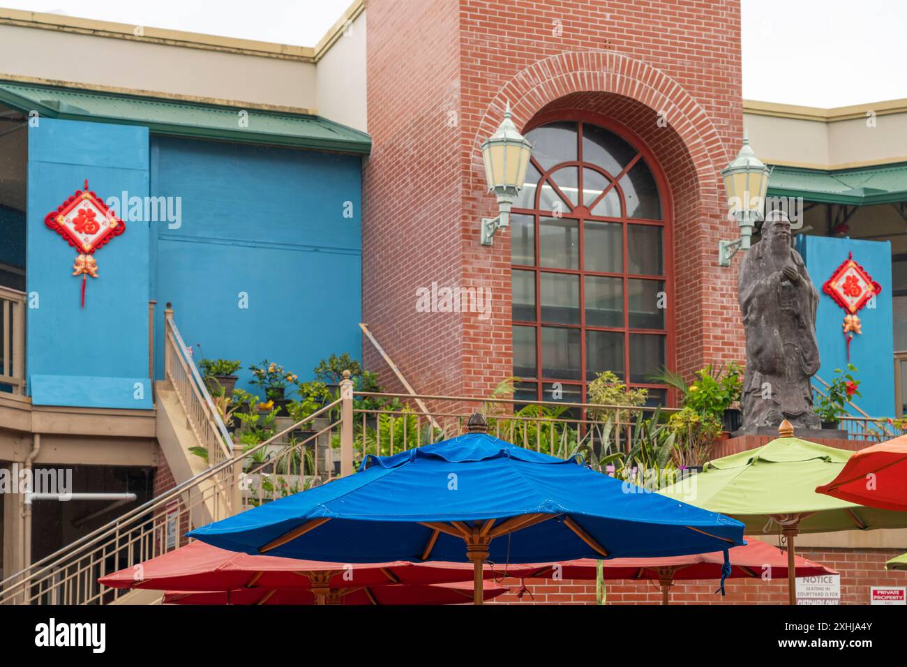 Chinatown in Honolulu, Oahu, Hawaii, USA. Stock Photo