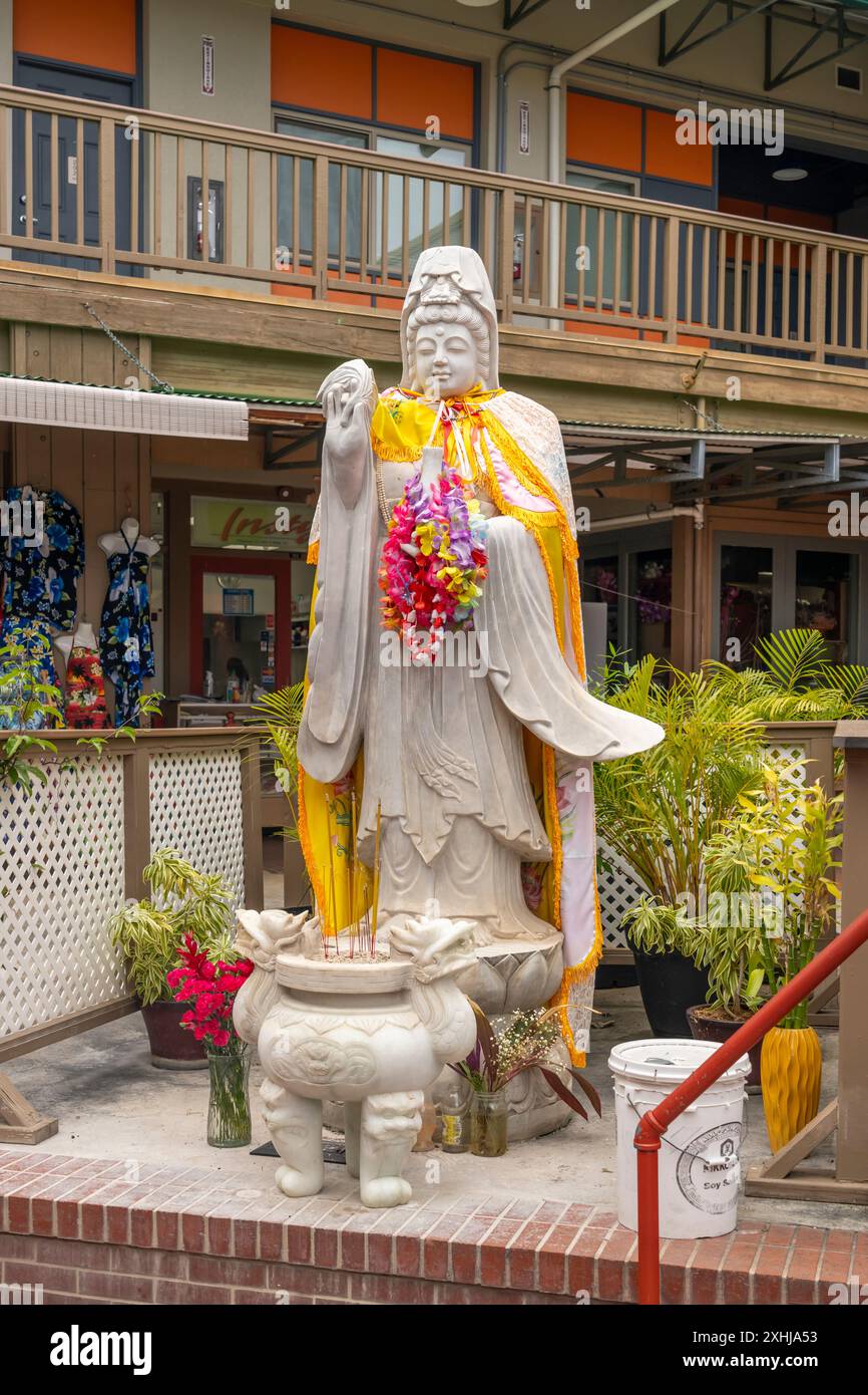 Chinatown in Honolulu, Oahu, Hawaii, USA. Stock Photo