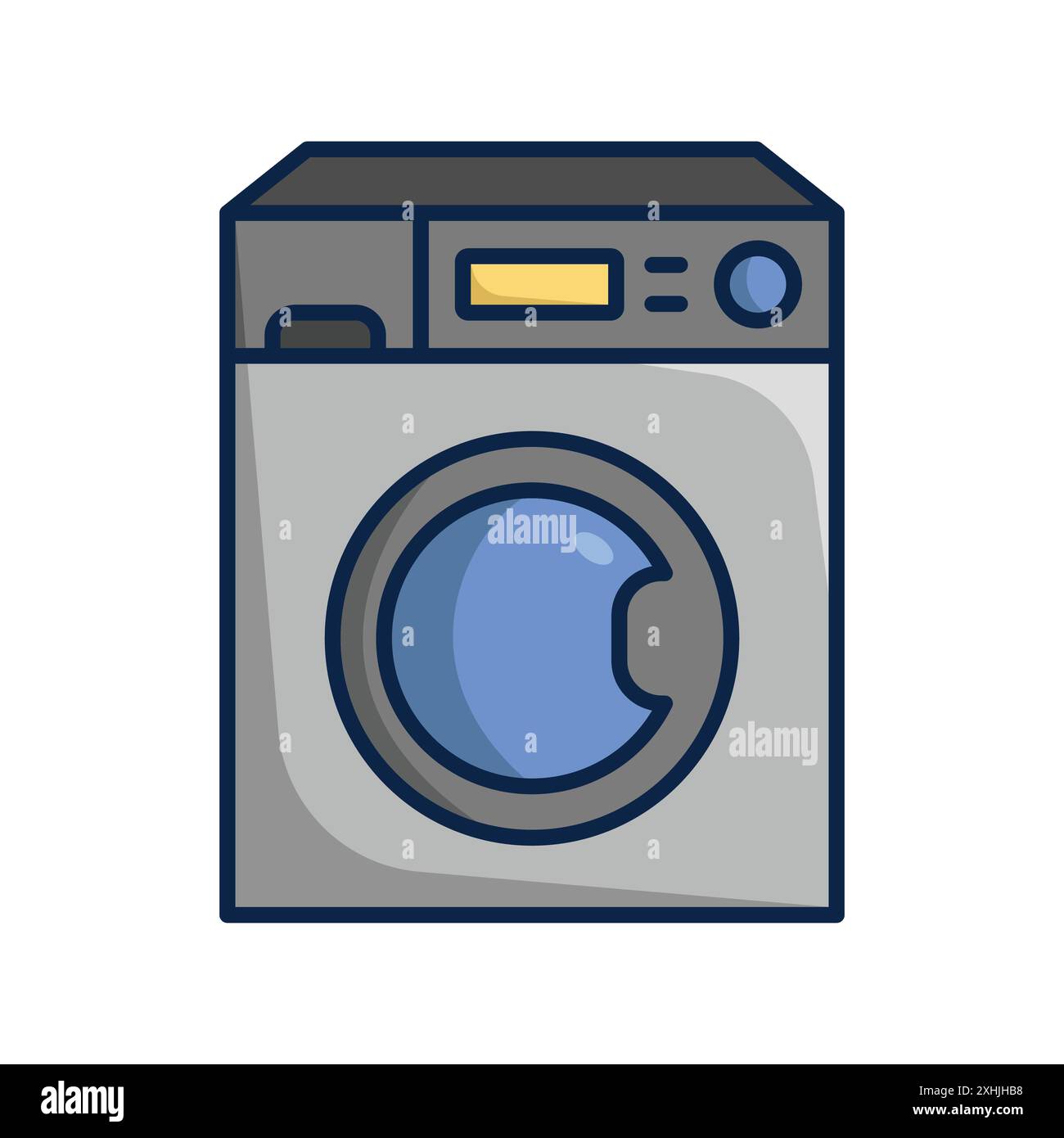 washing machine icon vector design template in white background Stock Vector
