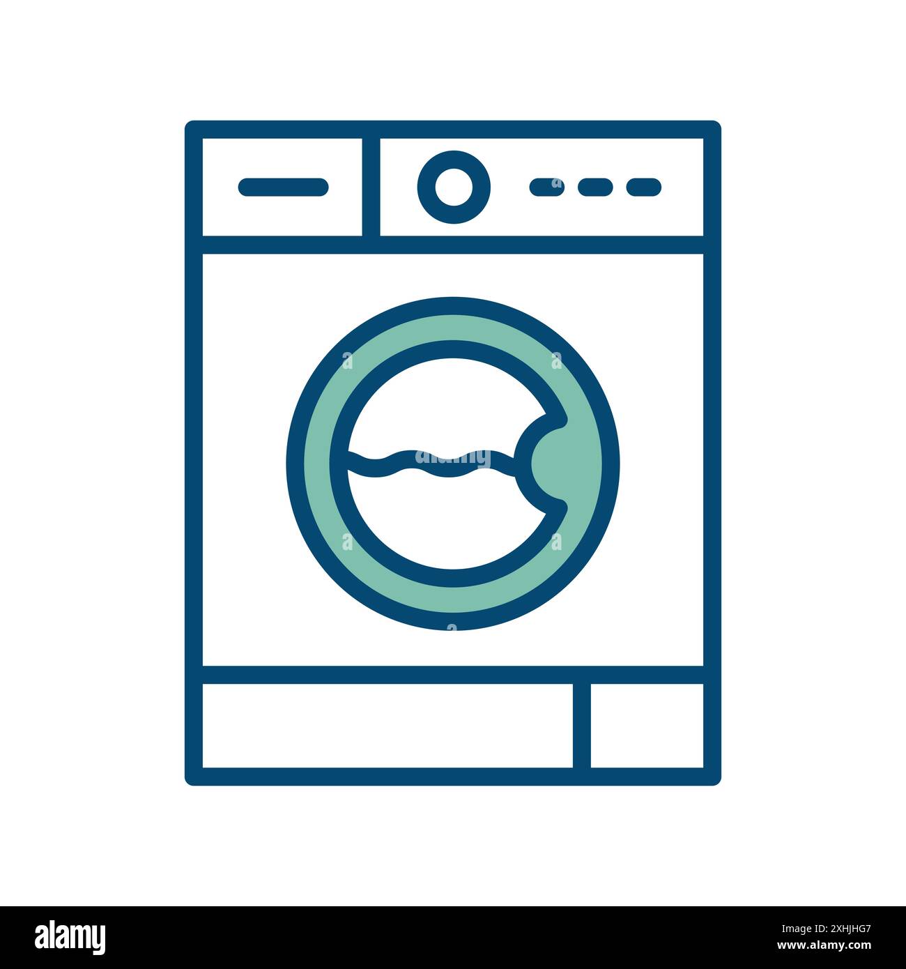 washing machine icon vector design template in white background Stock Vector