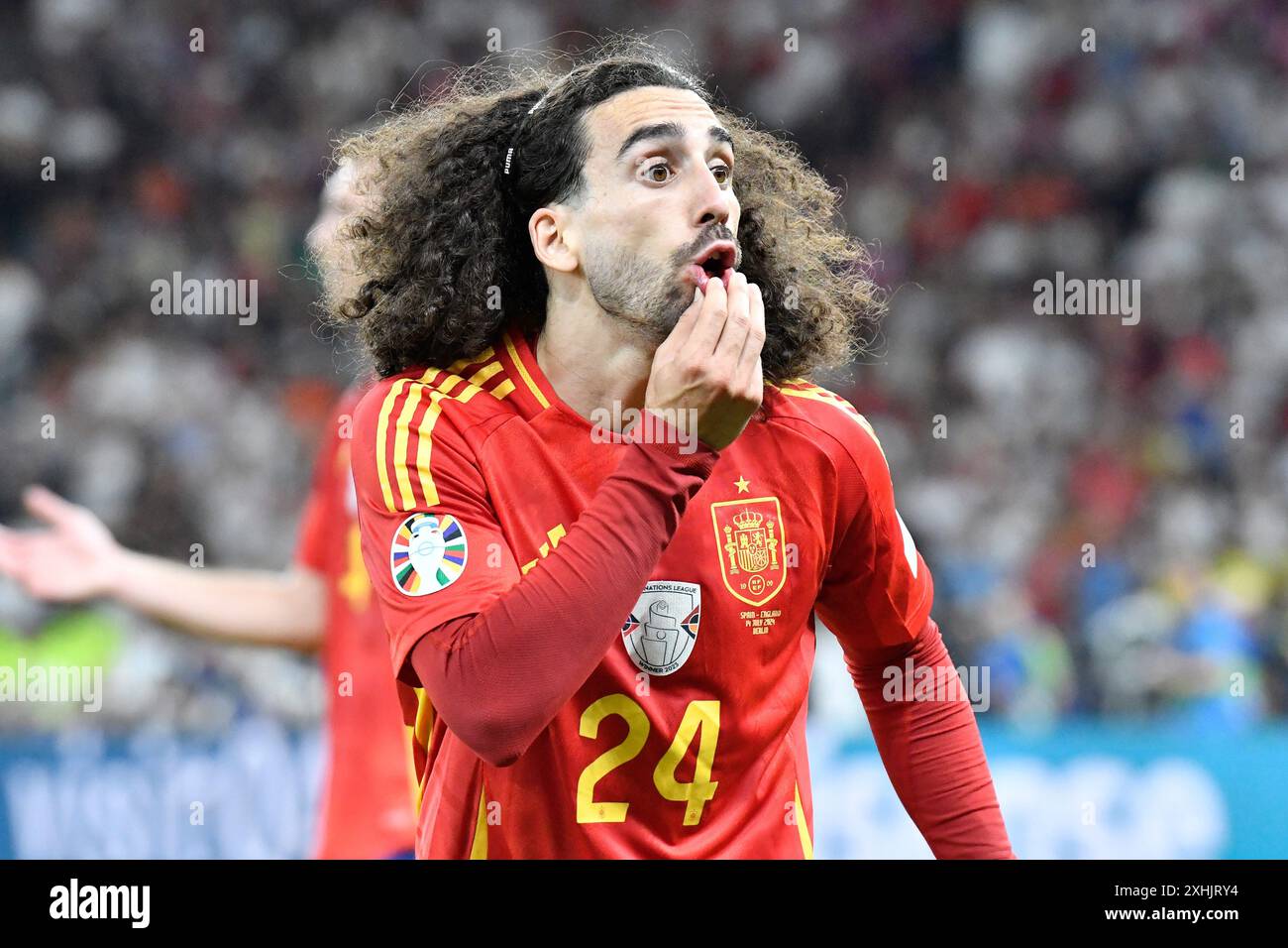 BERLIN, GERMANY - JULY 14: Marc Cucurella, Alejandro Grimaldo