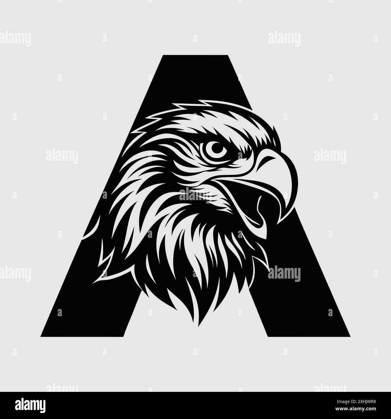 letter A Eagle Logo Design Vector Template Stock Vector Image & Art - Alamy