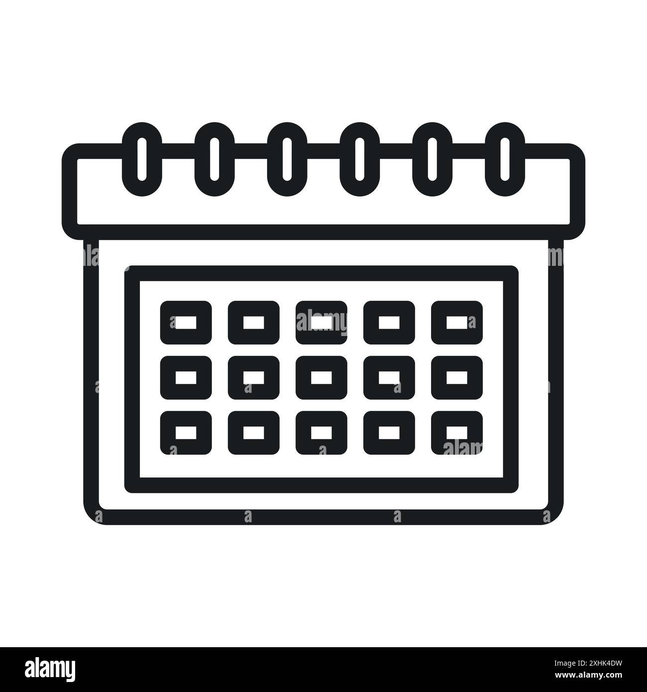 Calendar icon vector logo set collection or bundle pack group Stock Vector