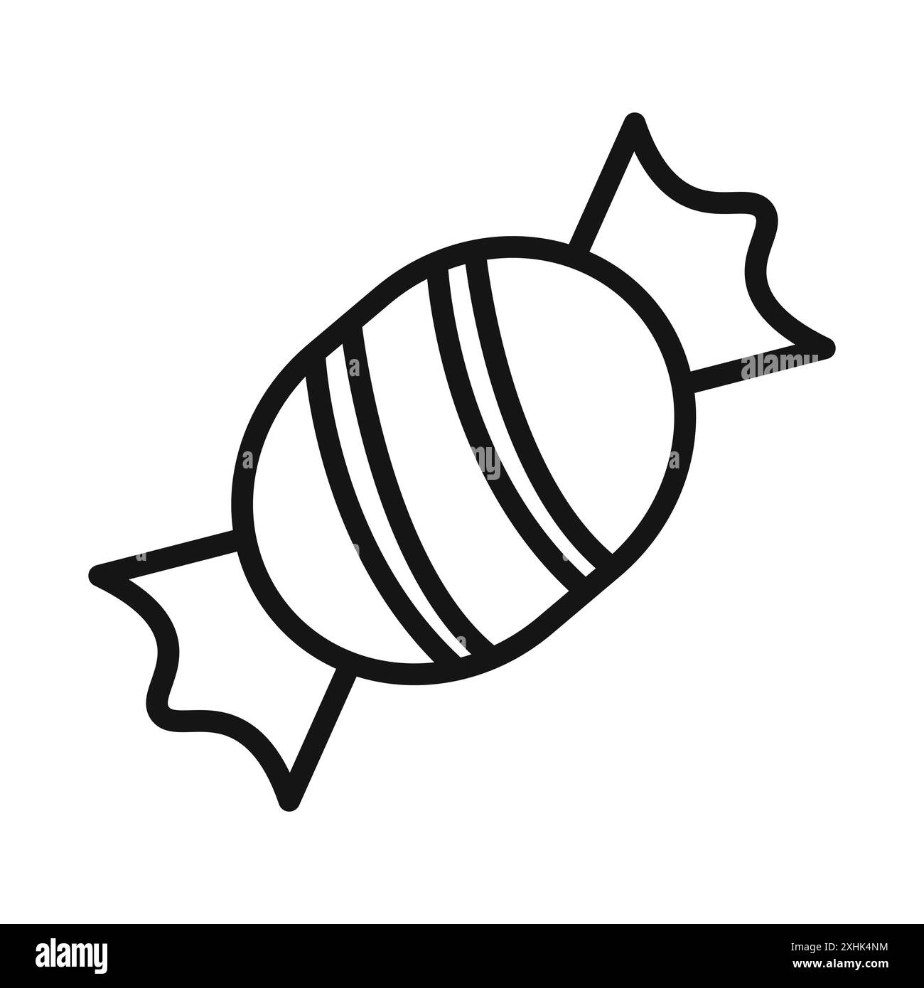 Candy icon Black line art vector in black and white outline set ...