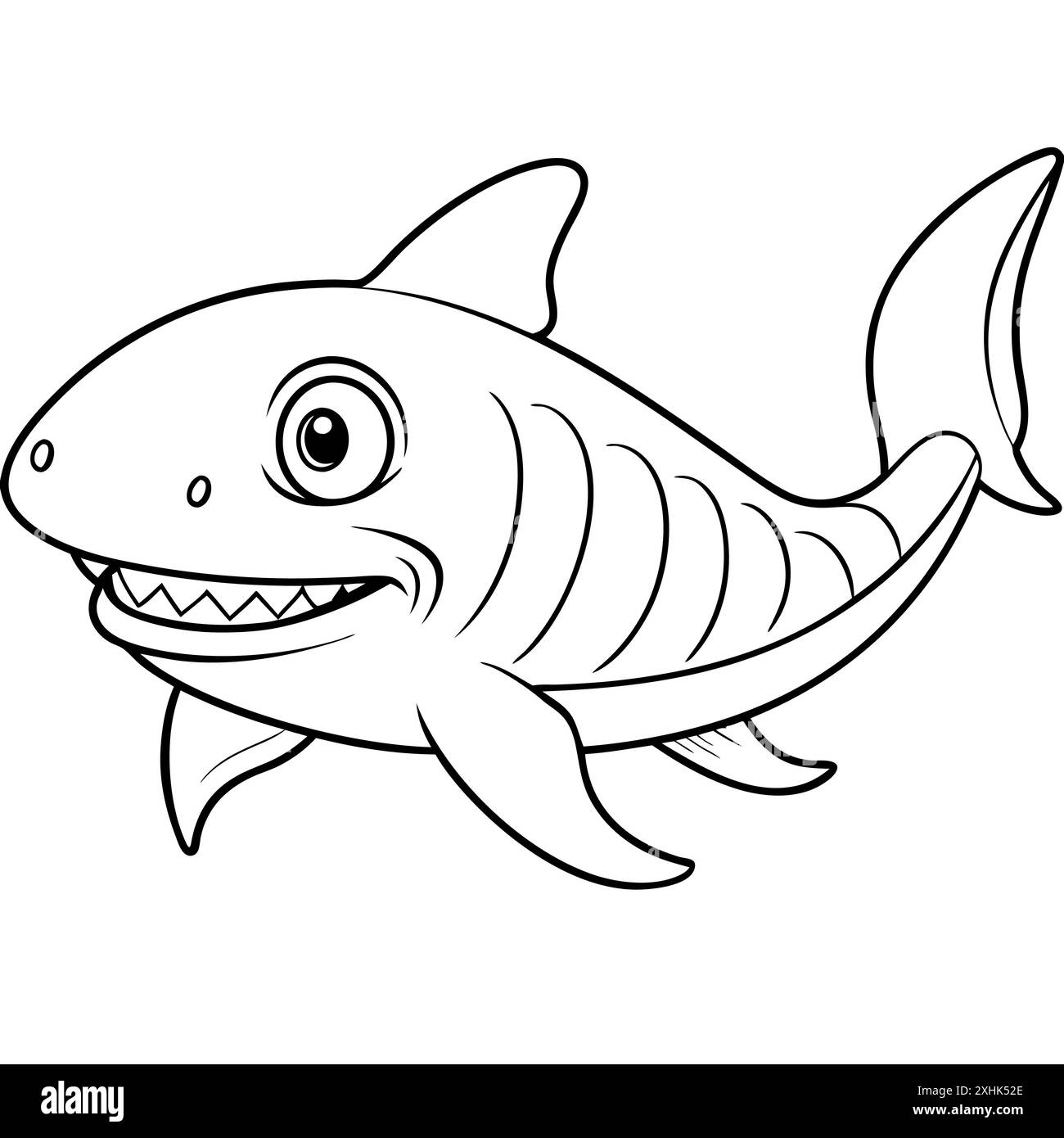 Cookiecutter Shark fish lies icon vector. AI generated image. Clipart ...