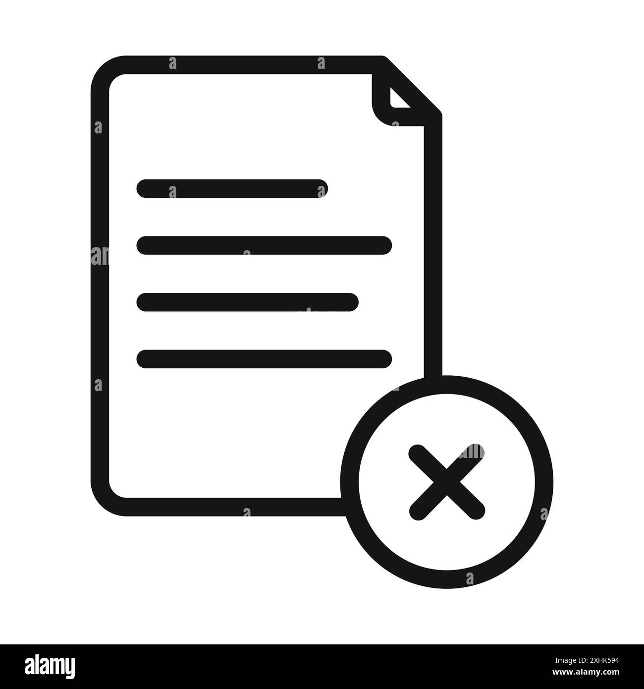 Delete Document icon vector logo set collection or bundle pack group Stock Vector