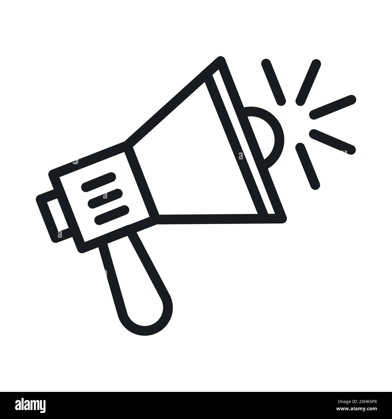 Megaphone icon vector logo set collection or bundle pack group Stock Vector