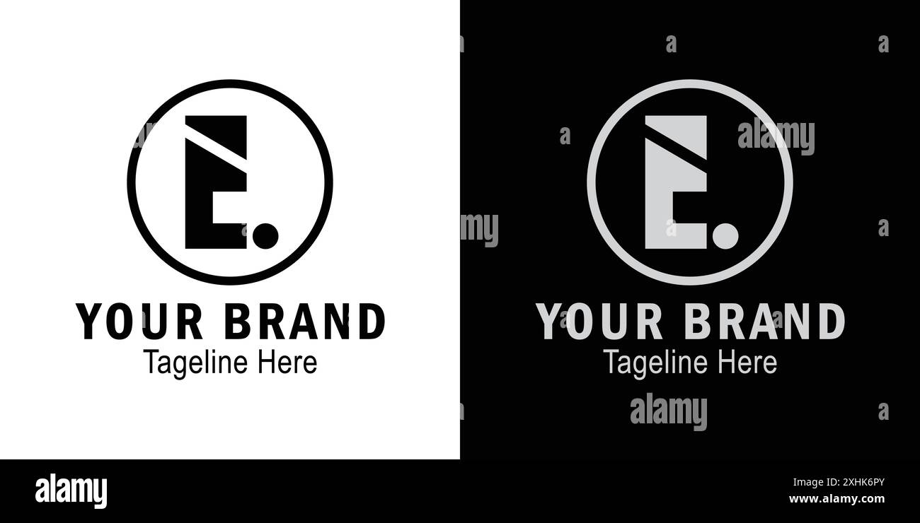 Letter E dot logo. initials letter logo concept. creative logo professional. simple design editable Stock Vector
