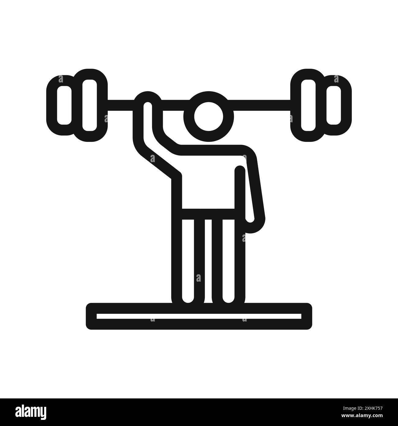 Gym icon Black line art vector in black and white outline set ...