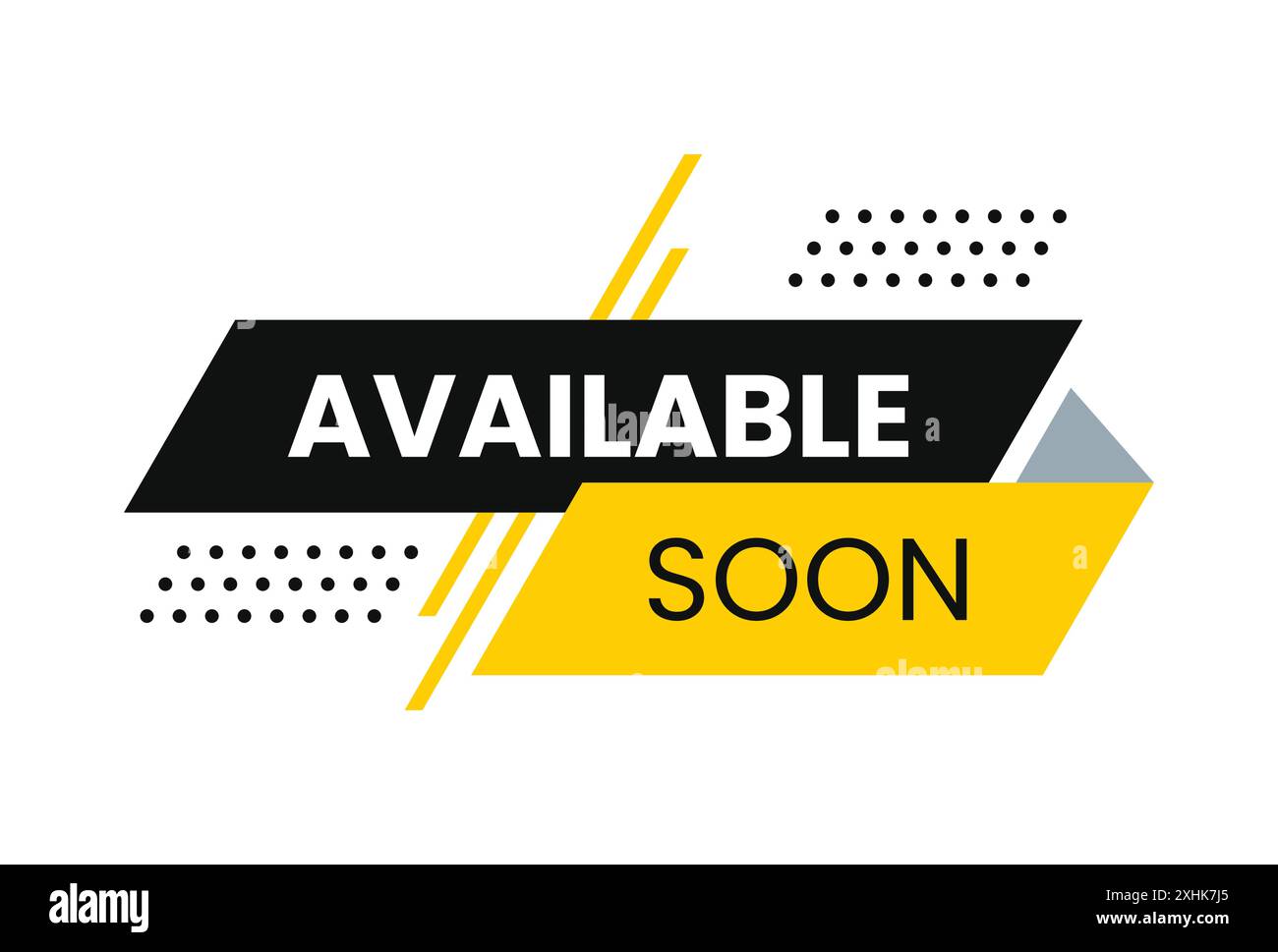 Available soon template modern design isolated on white. Abstract ...