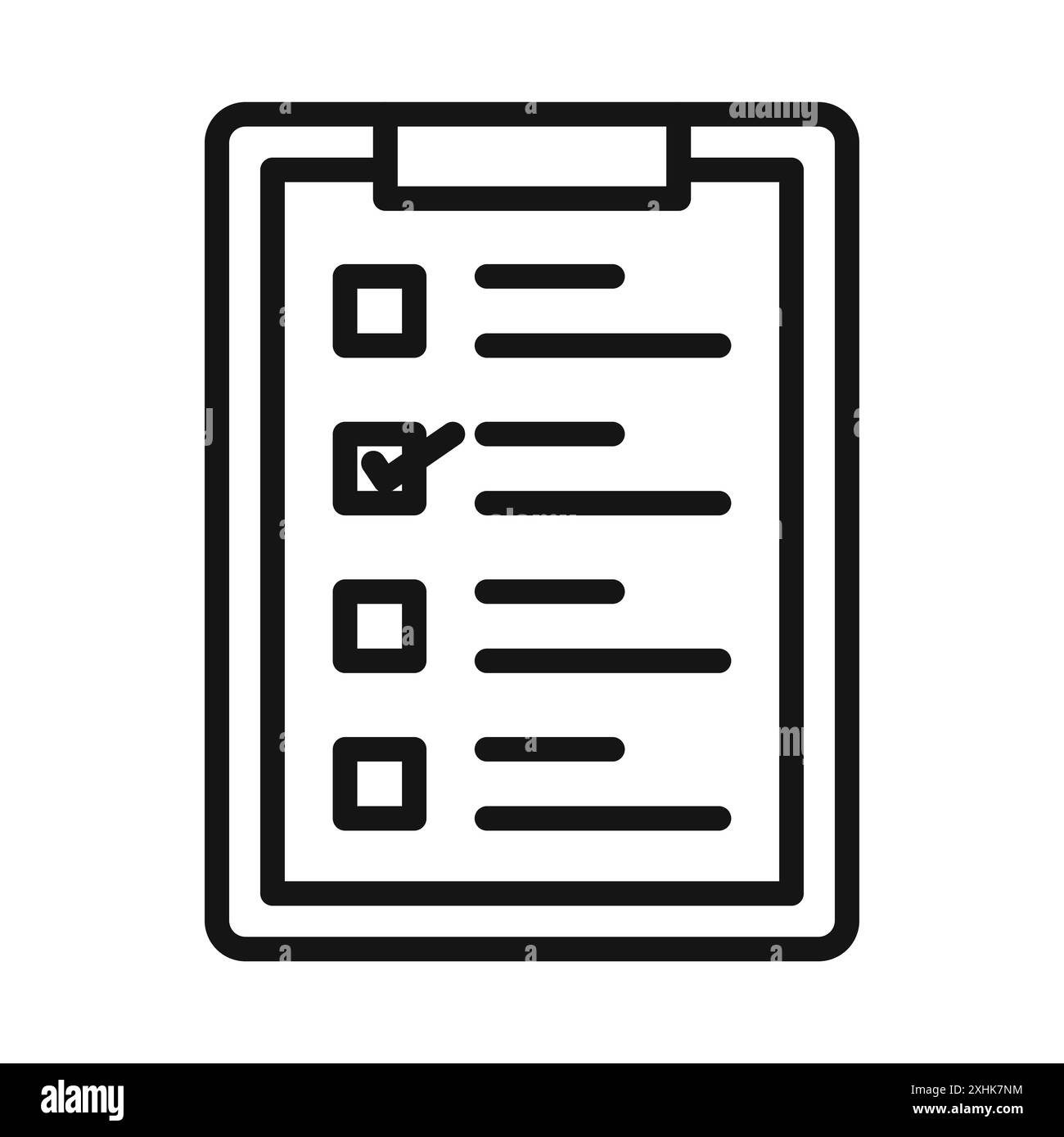 Test icon Black line art vector in black and white outline set ...