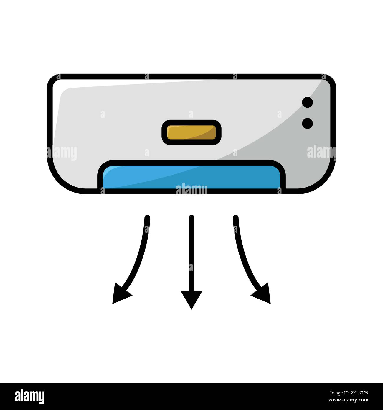 air conditioner icon vector design template in white background Stock Vector