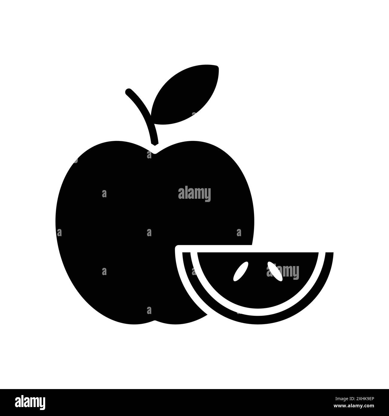 apple fruit icon vector design template in white background Stock ...
