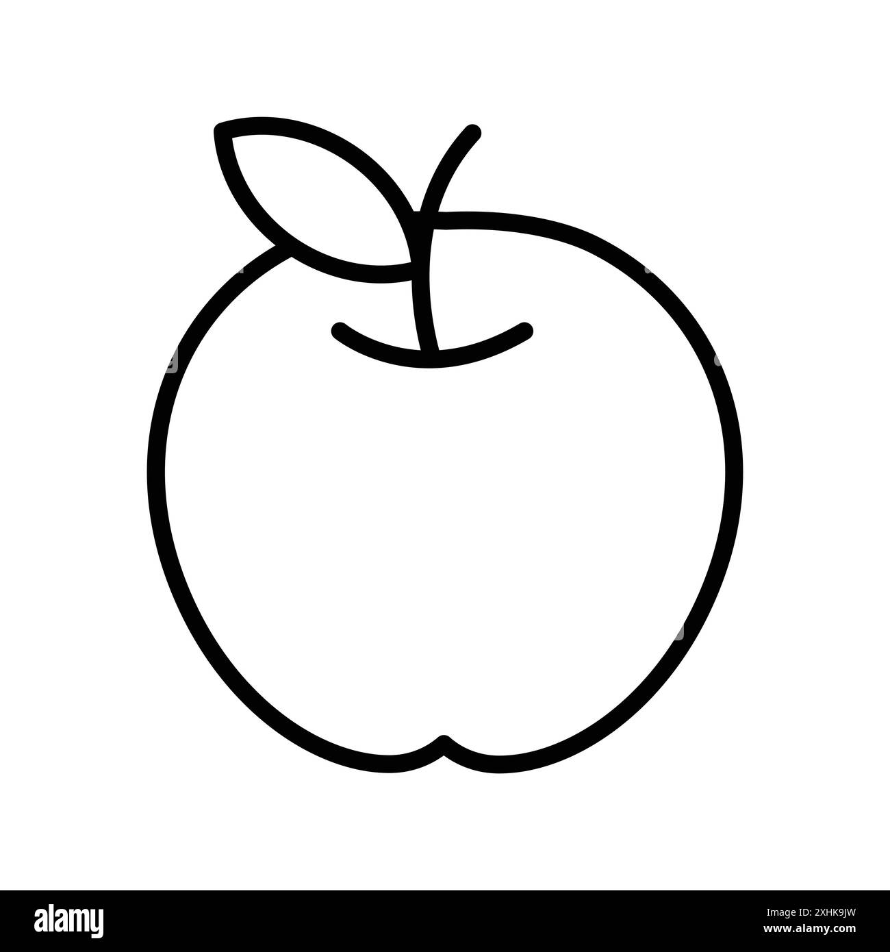 apple fruit icon vector design template in white background Stock ...