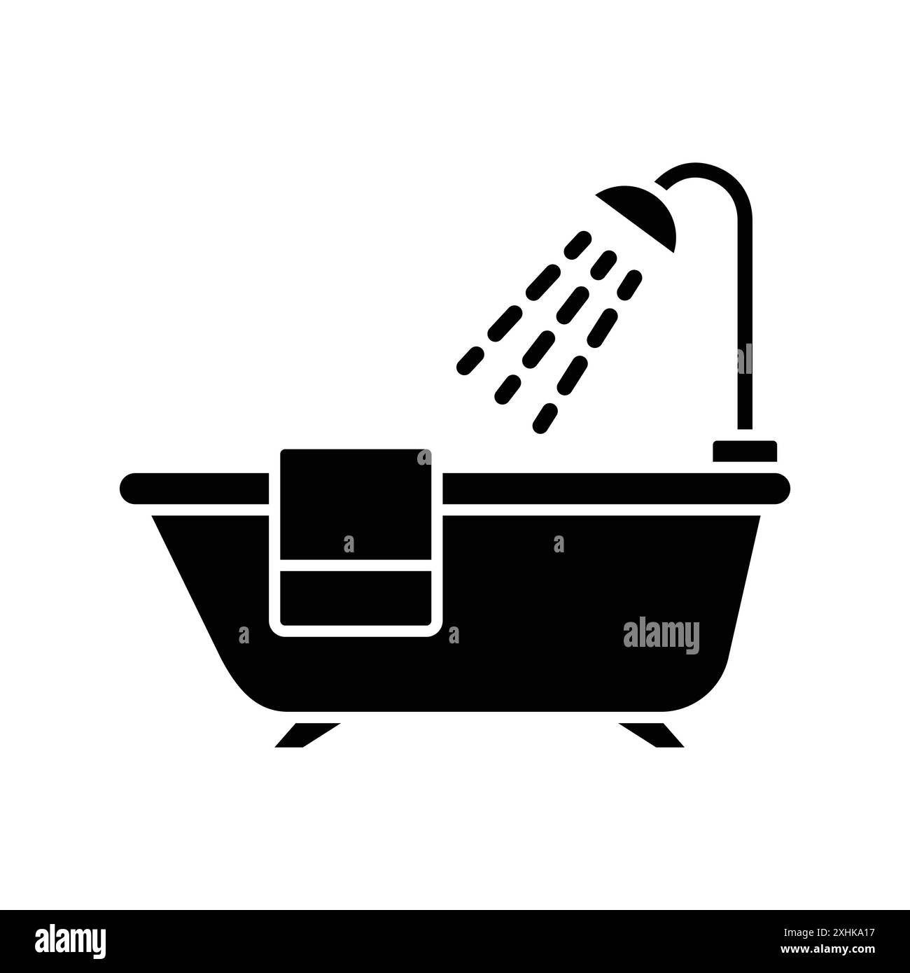bathtub icon vector design template in white background Stock Vector ...