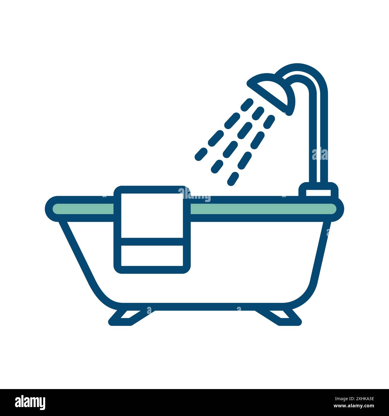 bathtub icon vector design template in white background Stock Vector ...
