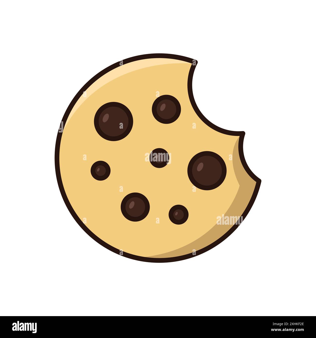 cookies icon vector design template in white background Stock Vector