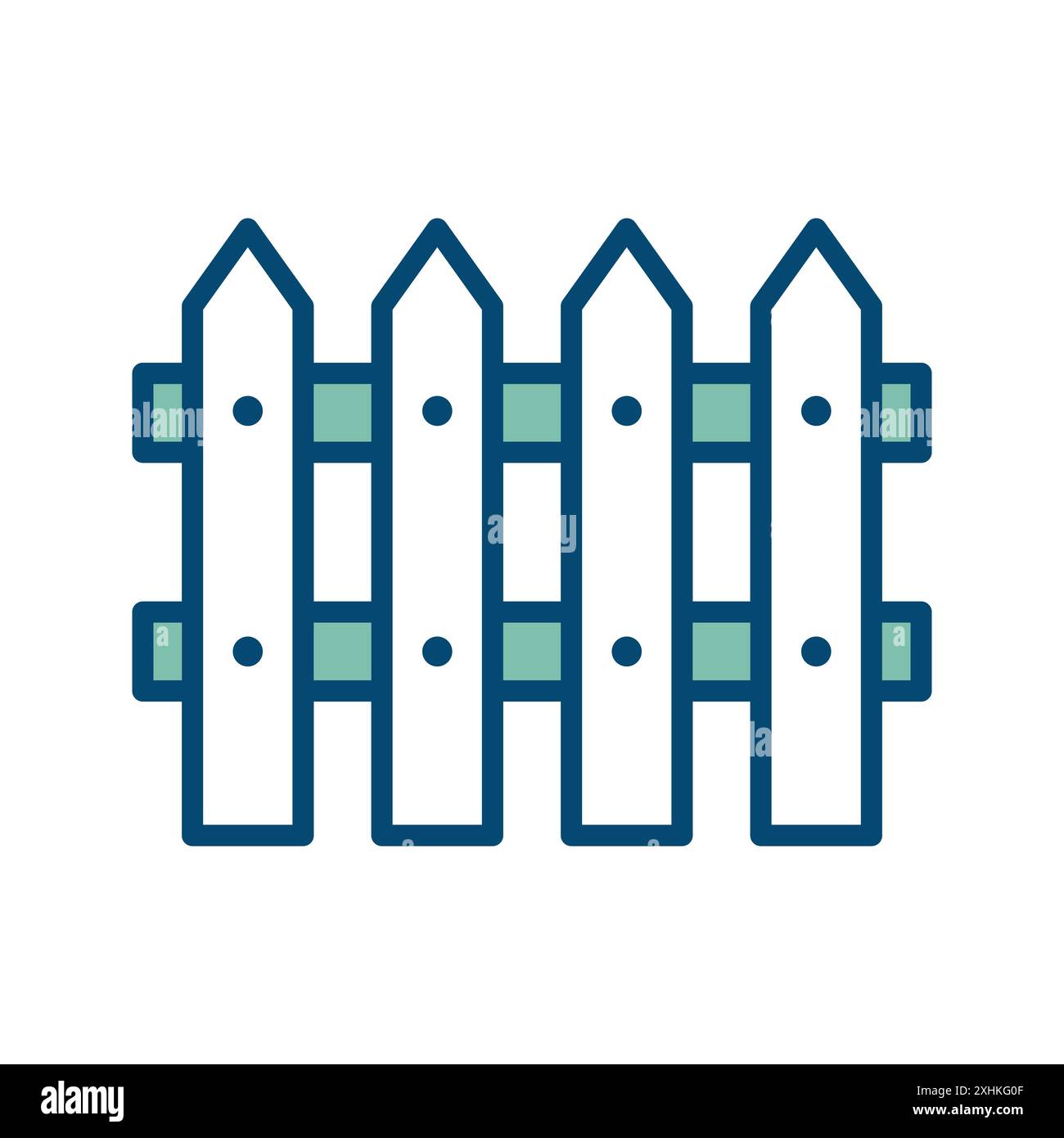 fence icon vector design template in white background Stock Vector