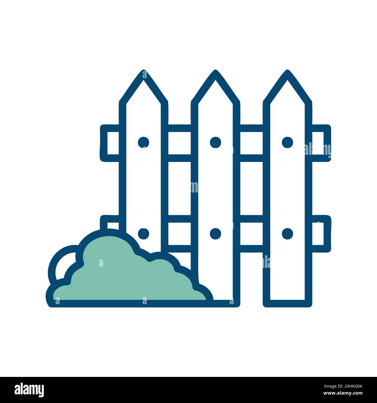 Garden fence background Stock Vector Images - Alamy