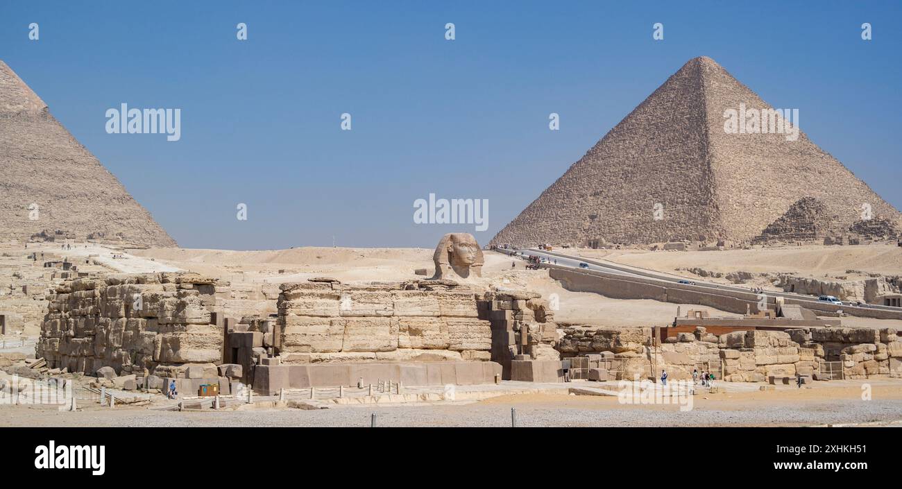 pyramid of giza country with great sphinx Stock Photo - Alamy