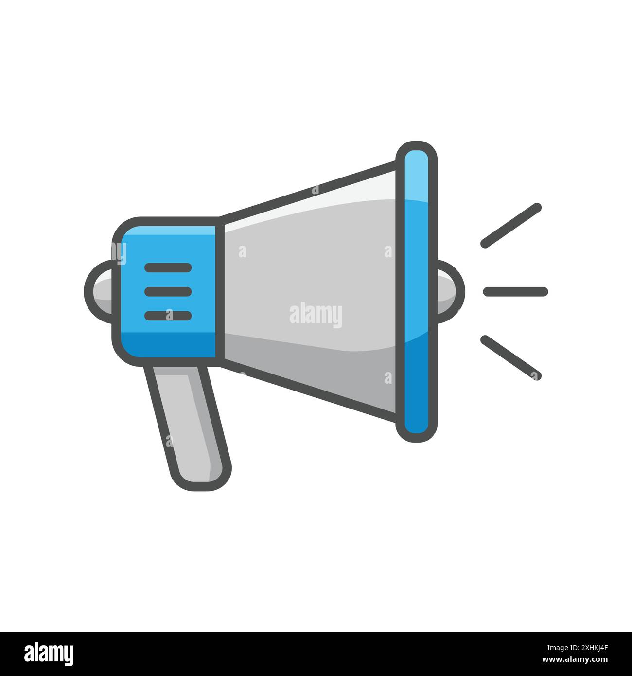 megaphone icon vector design template in white background Stock Vector