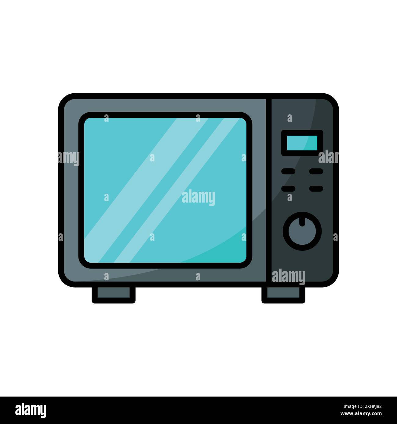 microwave icon vector design template in white background Stock Vector