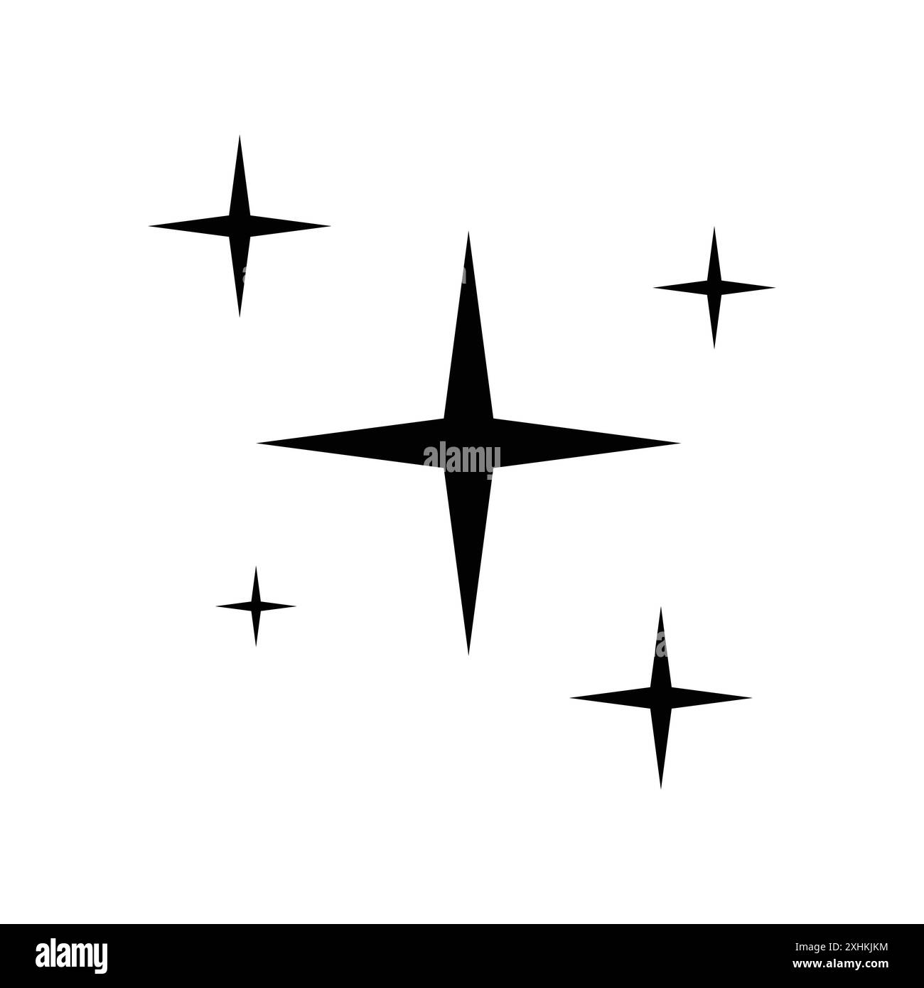 north star icon vector design template in white background Stock Vector