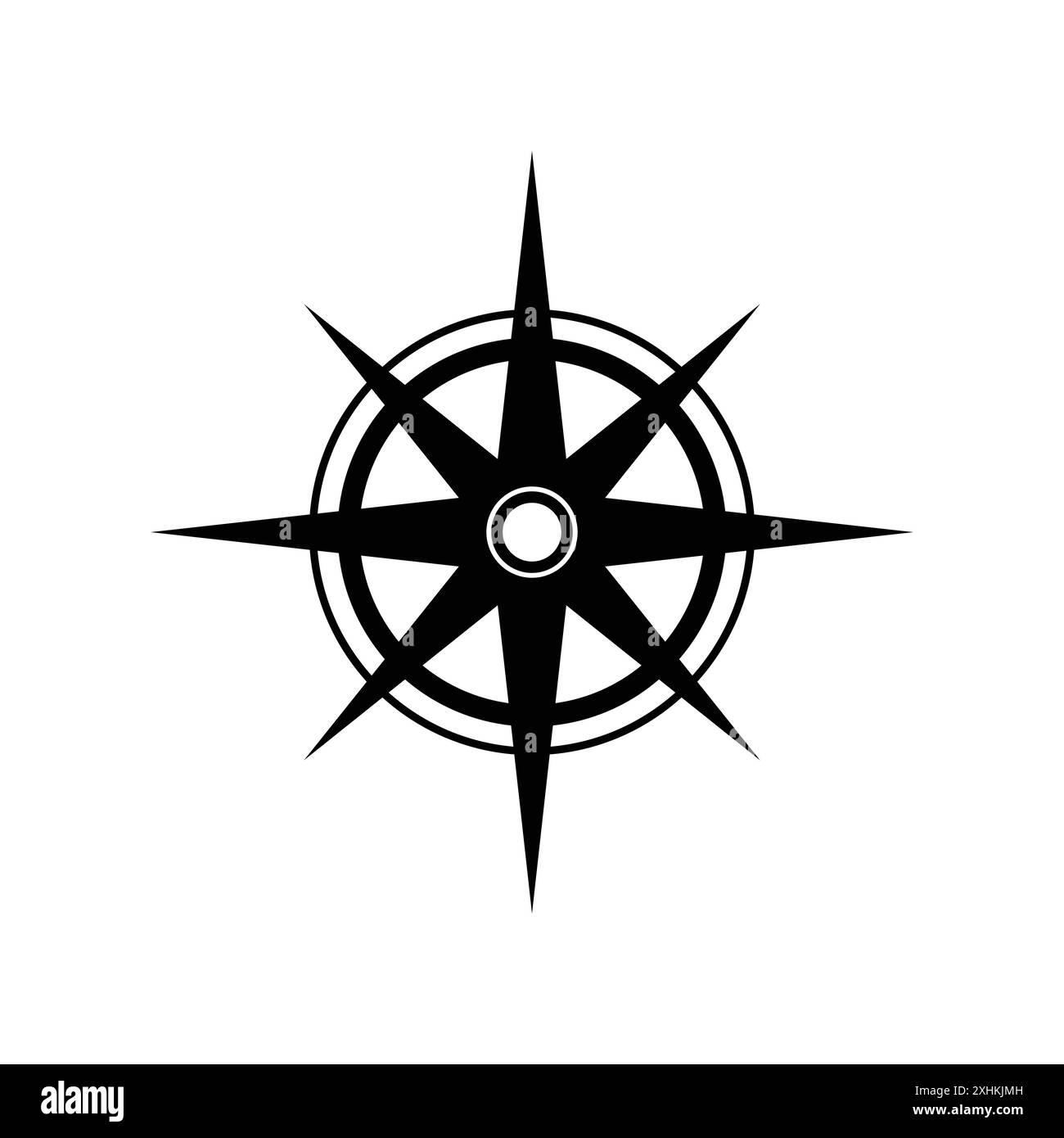 north star icon vector design template in white background Stock Vector