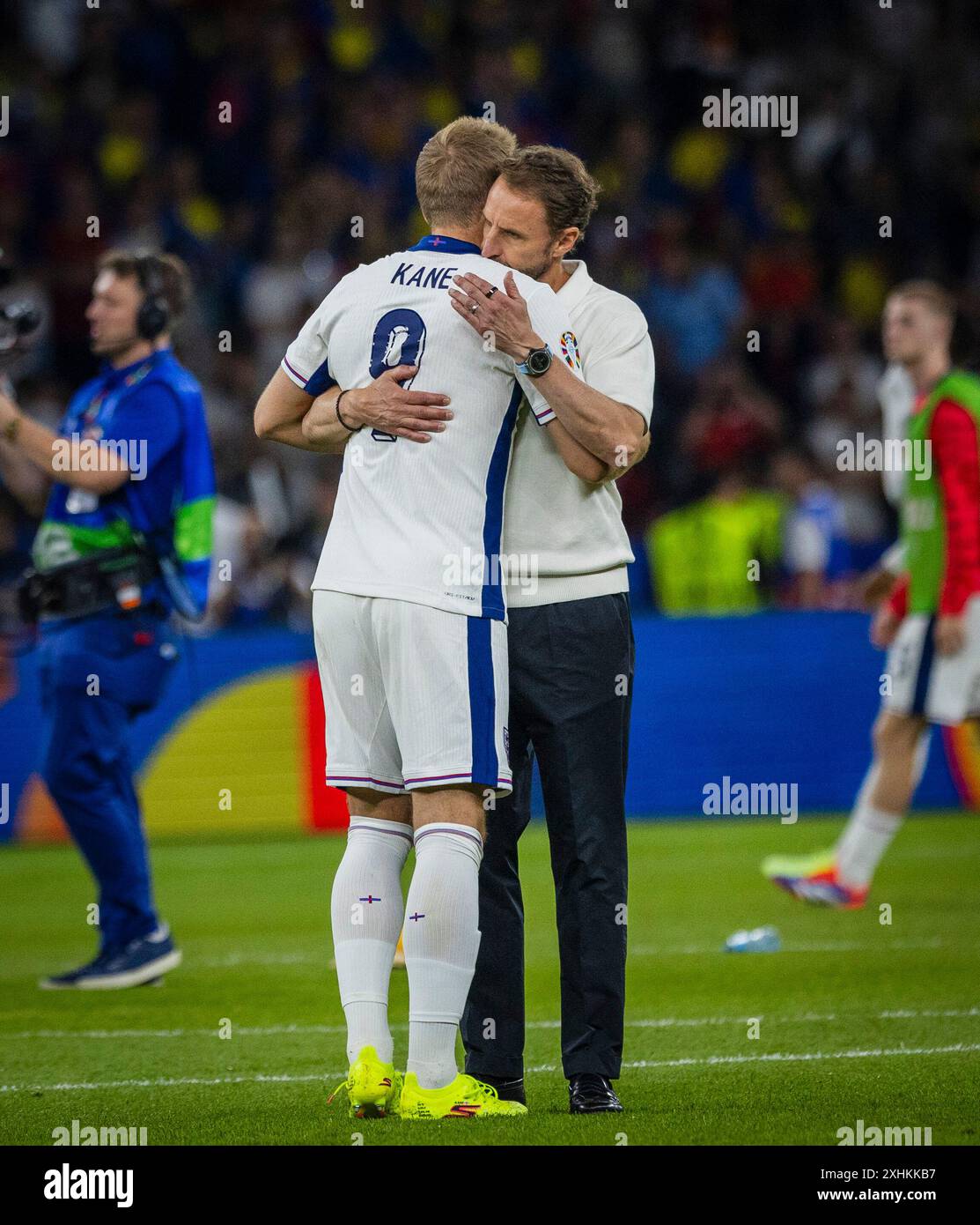 Berlin, Germany. 14th Jul 2024. Harry Kane (ENG) Manager Gareth ...