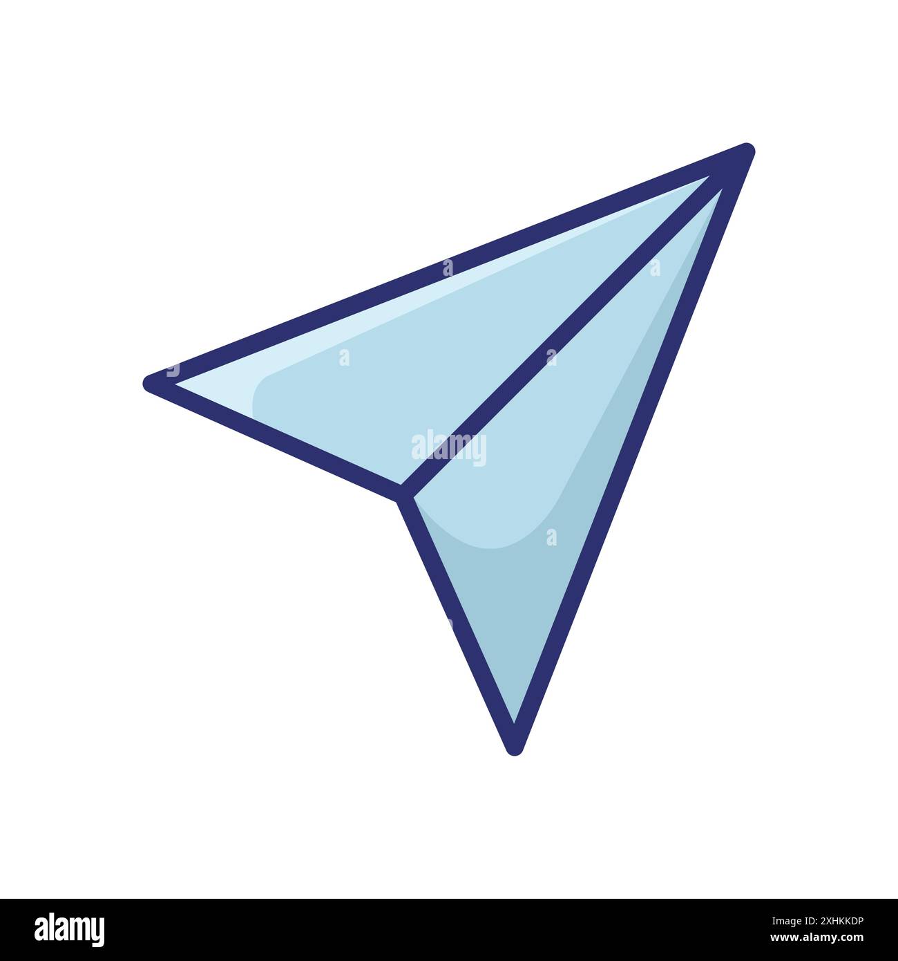 paper plane icon vector design template in white background Stock Vector