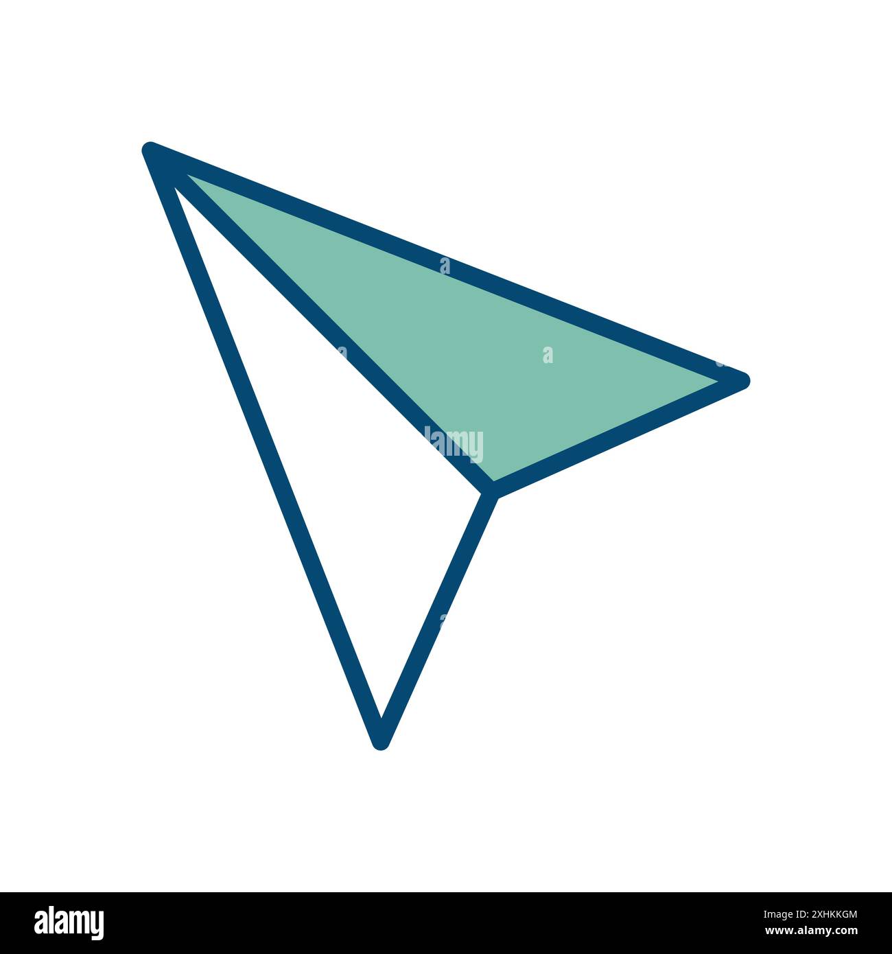 paper plane icon vector design template in white background Stock Vector