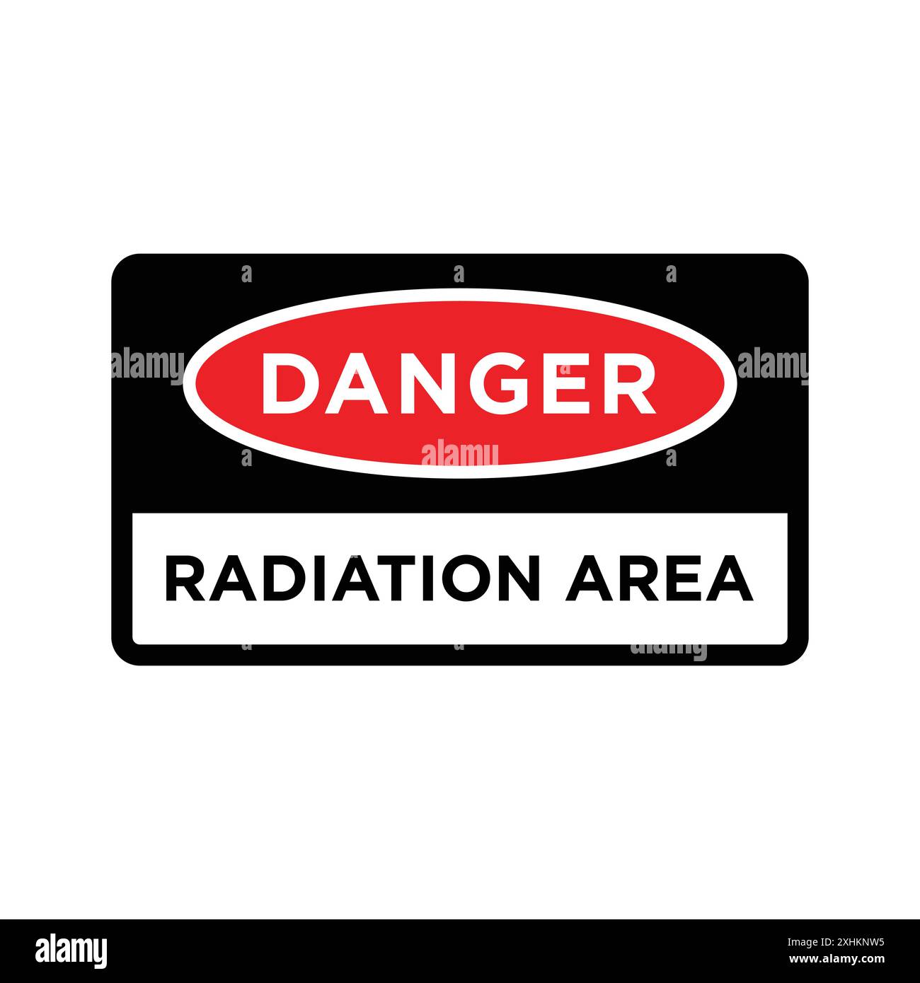 radiation - nuclear warning sign icon vector design template in white background Stock Vector