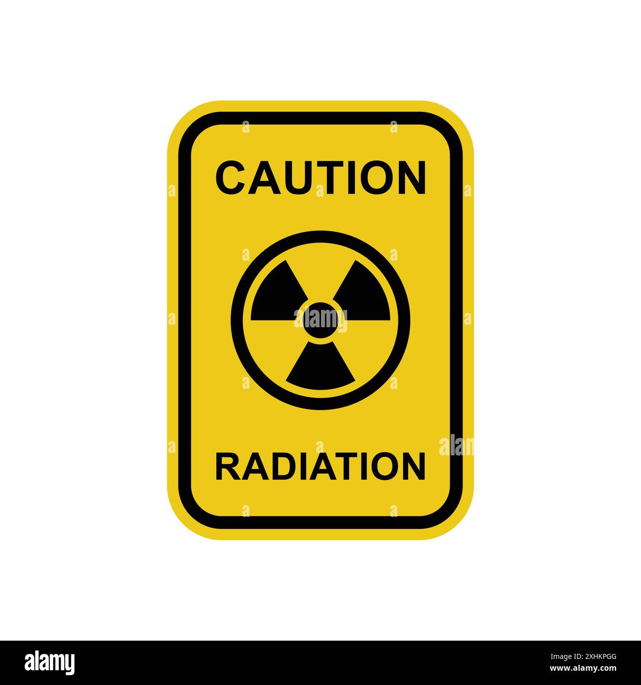 radiation - nuclear warning sign icon vector design template in white ...