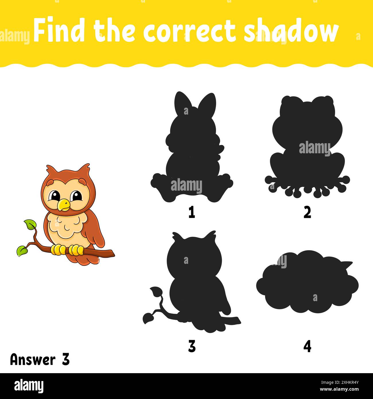 Find the correct shadow. Education developing worksheet. Matching game ...