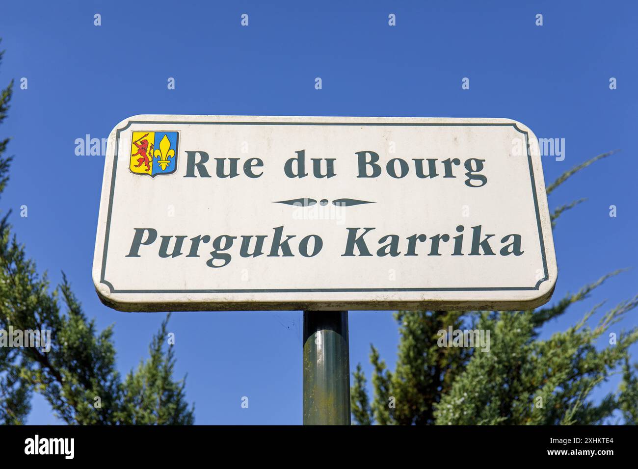 Basque Language Street Sign Basque language sign hi-res stock photography and images - Alamy
