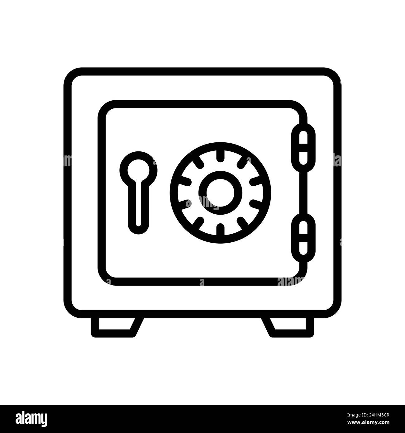 safe icon vector design template in white background Stock Vector