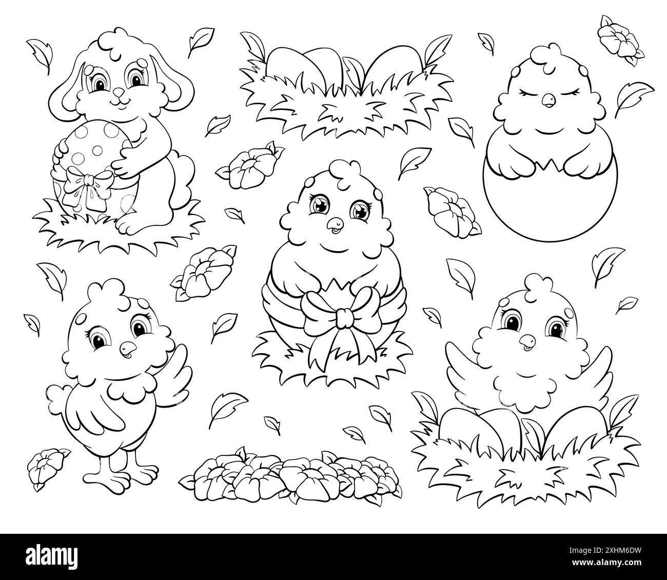 Coloring book page for kids. Cartoon style character. Vector illustration isolated on white background. Stock Vector