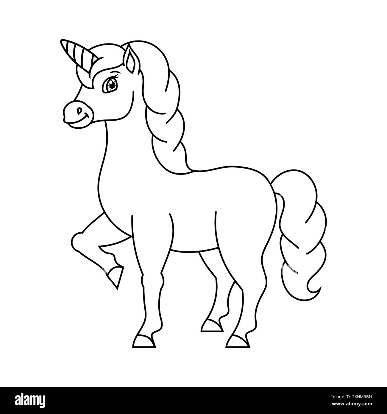 Coloring book page for kids. Cartoon style. Vector illustration ...